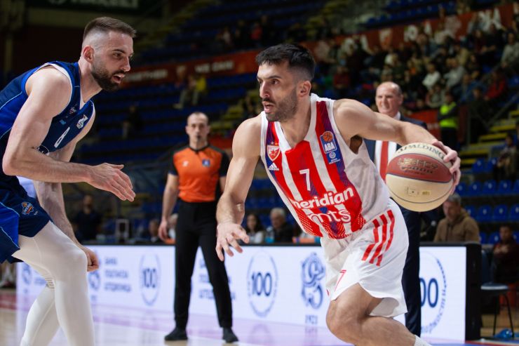 Belgrade, Serbia, 8 March 2023. Facundo Campazzo of Crvena Zvezda